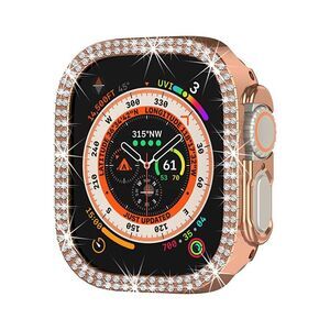 Worryfree Gadgets Bling Case Compatible with Apple Watch Ultra 49mm Rose